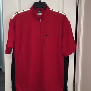 Red black Louis Garneau bike cycling road jersey